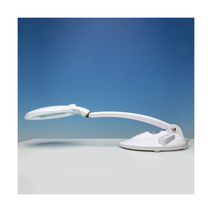 Lightcraft stolní lampa LED s organizérem a lupou 125mm