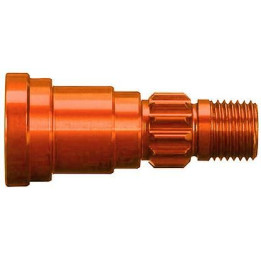 Traxxas hliníková hřídel kola oranžová (1) (pro NO7750X)