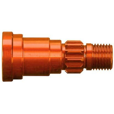 Traxxas hliníková hřídel kola oranžová (1) (pro NO7750X)