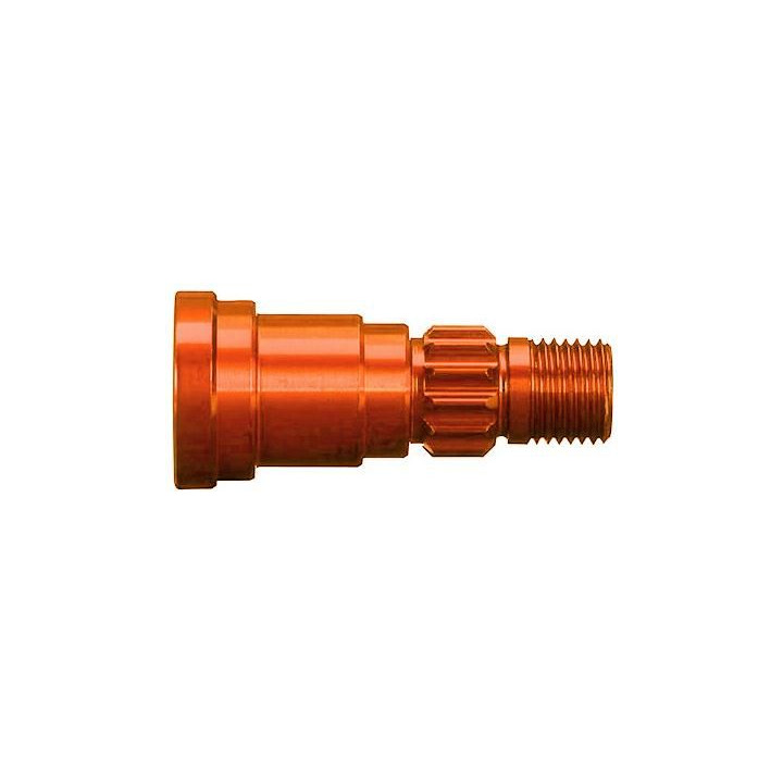 Traxxas hliníková hřídel kola oranžová (1) (pro NO7750X)