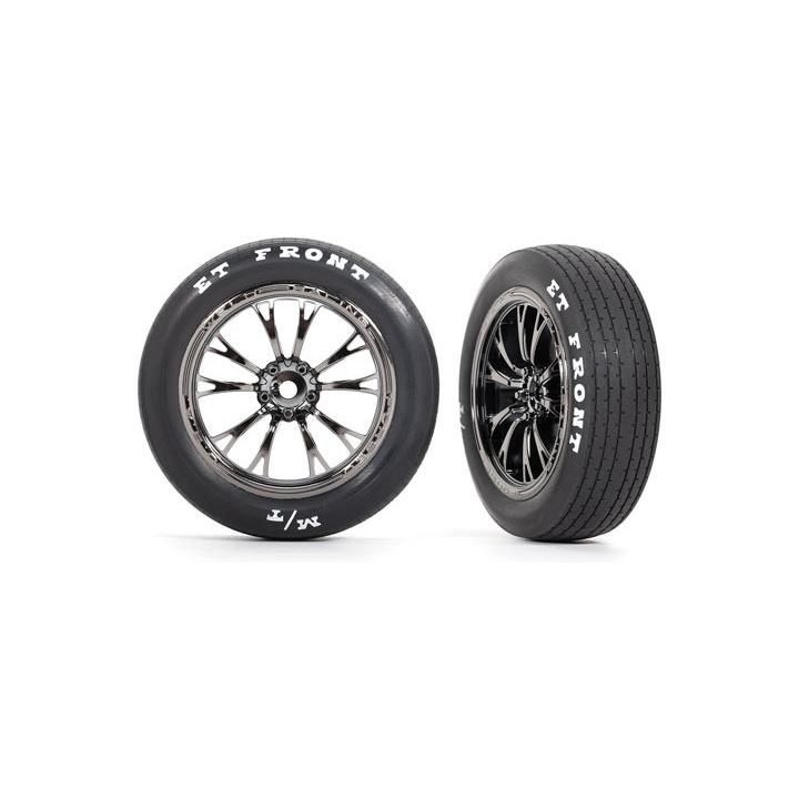 Traxxas kolo, disk Weld chromovaný černý (přední) (2)