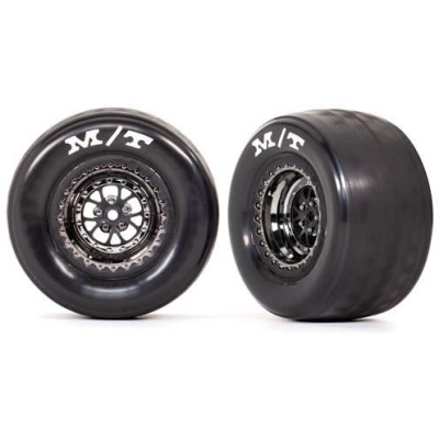 Traxxas kolo, disk Weld chromovaný černý (zadní) (2)