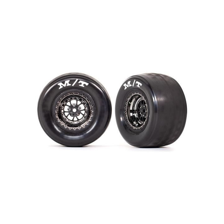 Traxxas kolo, disk Weld chromovaný černý (zadní) (2)