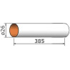 Klima papírová trubka pro stavbu raket o průměru 26 mm, s vnitřním průměrem 25 mm, délka 385 mm. Hmotnost 13 g.
