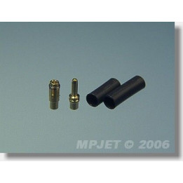 21011 Konektory MP JET gold 1,8mm 3 páry