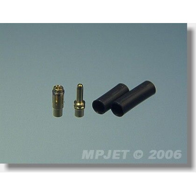 21011 Konektory MP JET gold 1,8mm 3 páry