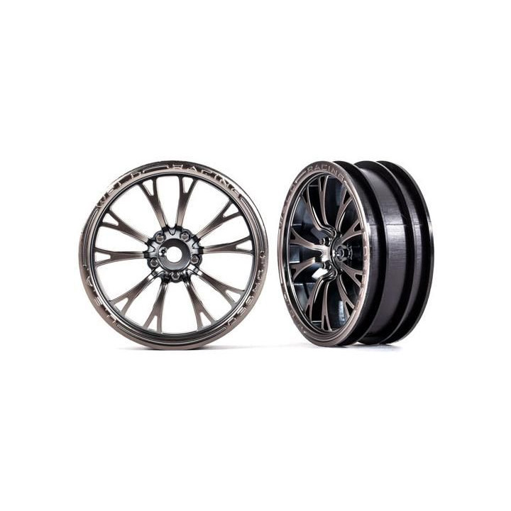 Traxxas disk Weld polomatný chromově černý (přední) (2)
