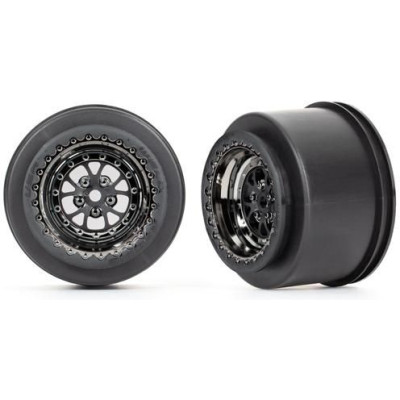 Traxxas disk Weld chromovaný černý (rear) (2)