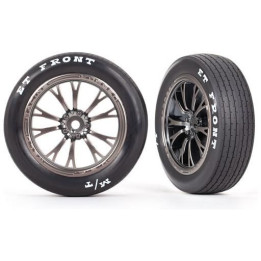 Traxxas kolo, disk Weld polomatný chromově černý (přední) (2)