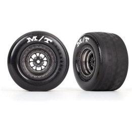 Traxxas kolo, disk Weld polomatný chromově černý (zadní) (2)