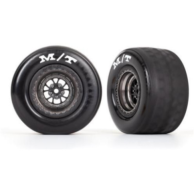 Traxxas kolo, disk Weld polomatný chromově černý (zadní) (2)