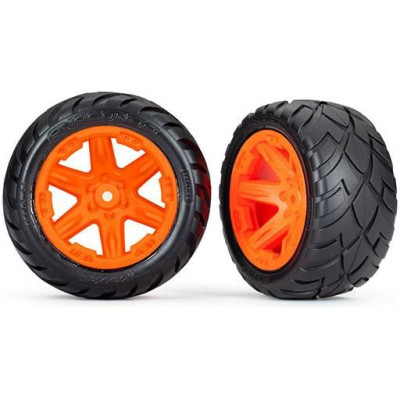 Traxxas kolo 2.8", disk RTX oranžový, pneu Anaconda (2WD zadní) (2)