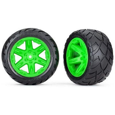 Traxxas kolo 2.8", disk RTX zelený, pneu Anaconda (2WD zadní) (2)