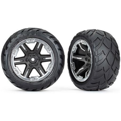 Traxxas kolo 2.8", disk RTX černý-chrom, pneu Anaconda (2WD zadní) (2)
