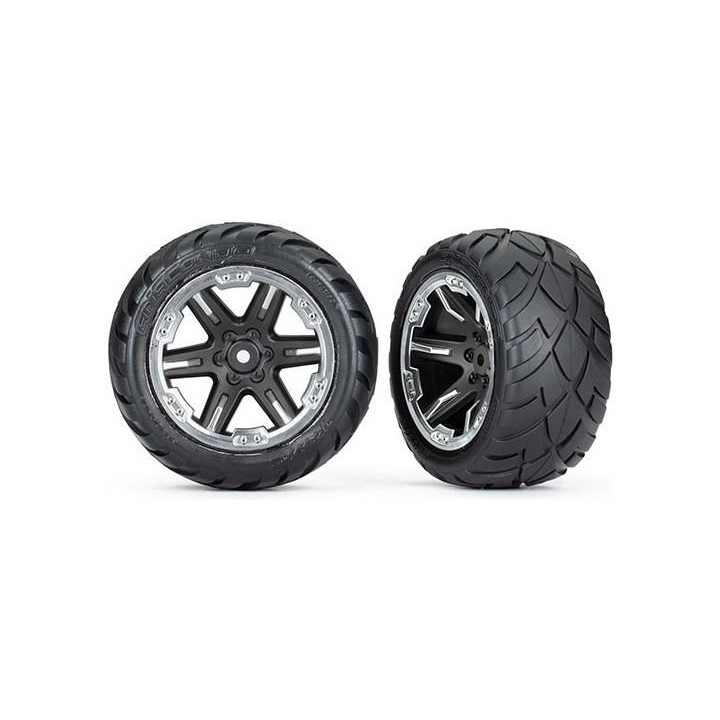 Traxxas kolo 2.8", disk RTX černý-chrom, pneu Anaconda (2WD zadní) (2)