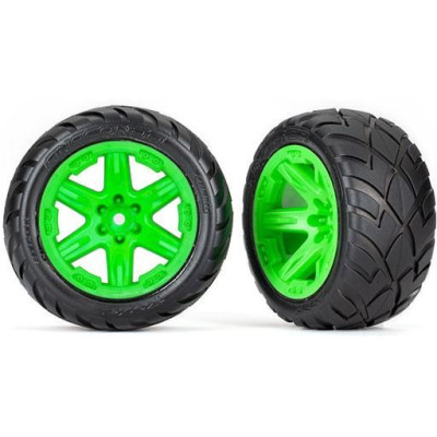 Traxxas kolo 2.8", disk RTX zelený, pneu Anaconda (4WD přední/zadní, 2WD přední) (2)