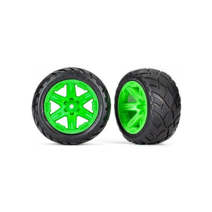 Traxxas kolo 2.8", disk RTX zelený, pneu Anaconda (4WD přední/zadní, 2WD přední) (2)