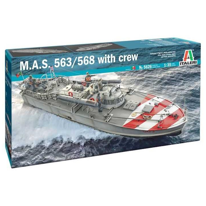 Model Kit loď 5626 - M.A.S. 563/568 with crew (1:35)