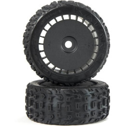 Arrma kolo s pneu dBoots Katar T Belted 6S, černé (2)