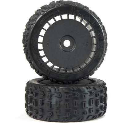 Arrma kolo s pneu dBoots Katar T Belted 6S, černé (2)