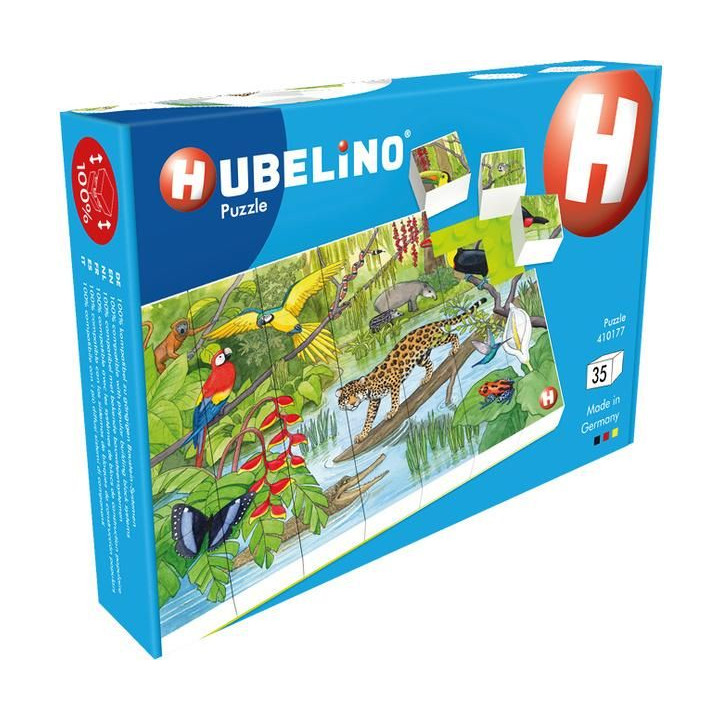 HUBELINO Puzzle - Zvířata v pralese