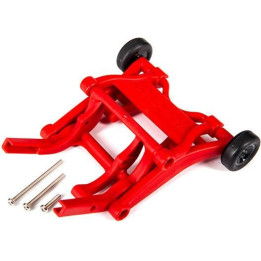 Traxxas sada opěrných koleček (wheelie) červená