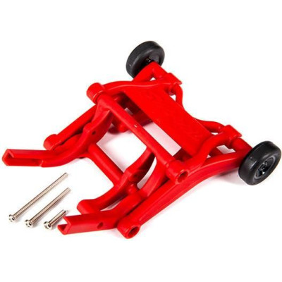 Traxxas sada opěrných koleček (wheelie) červená