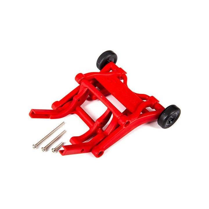 Traxxas sada opěrných koleček (wheelie) červená