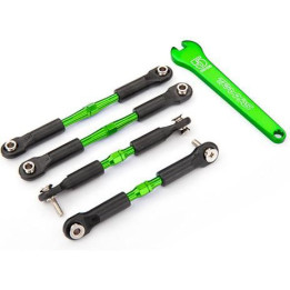 Traxxas ojnička 39/49mm hliníková zelená (2+2)