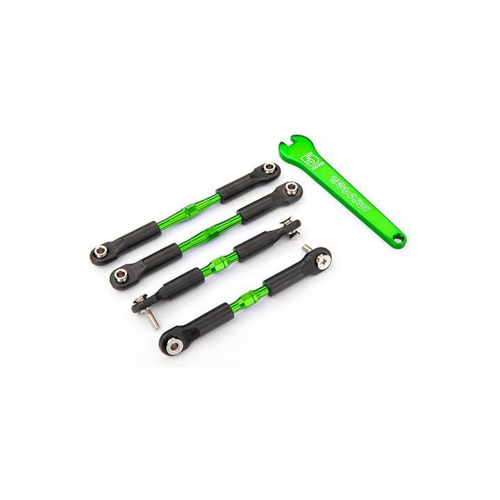 Traxxas ojnička 39/49mm hliníková zelená (2+2)