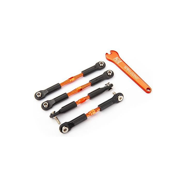 Traxxas ojnička 39/49mm hliníková oranžová (2+2)
