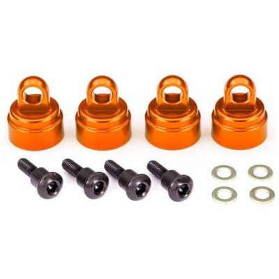 Traxxas hliníková hlava tlumiče oranžová (4)