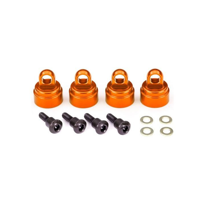 Traxxas hliníková hlava tlumiče oranžová (4)