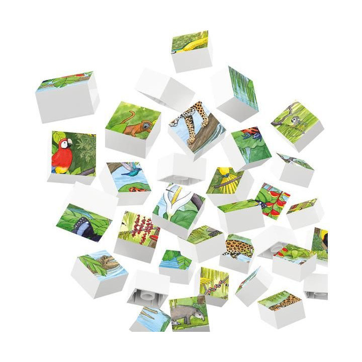 HUBELINO Puzzle - Zvířata v pralese