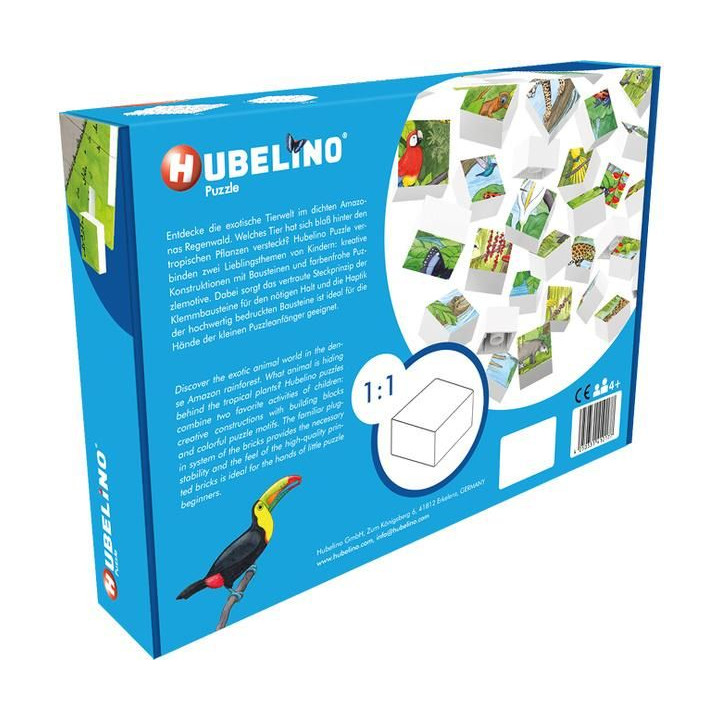 HUBELINO Puzzle - Zvířata v pralese