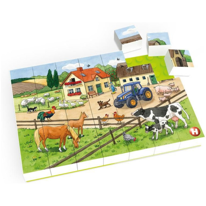 HUBELINO Puzzle - Život na farmě