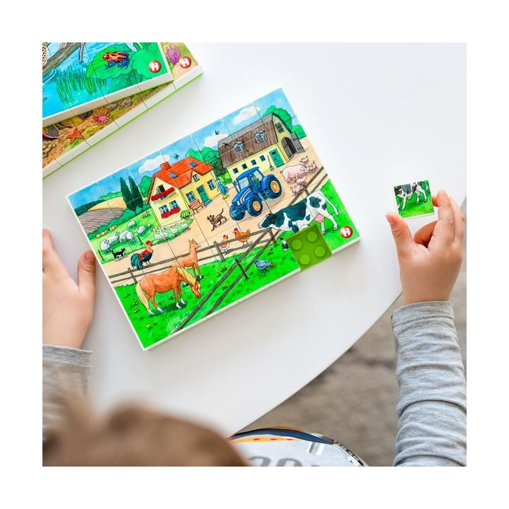 HUBELINO Puzzle - Život na farmě