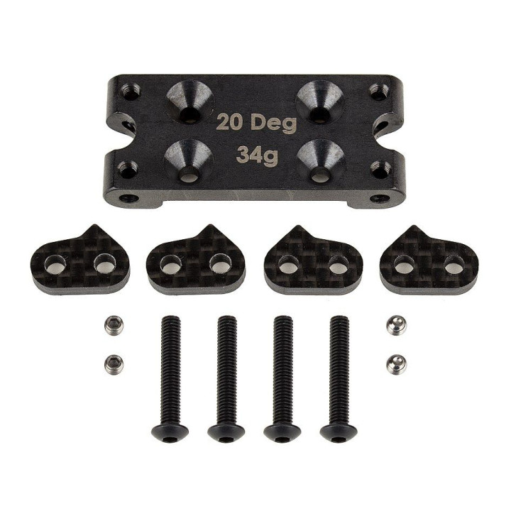 RC10B6 FT ocelový BULKHEAD (20 DEG)