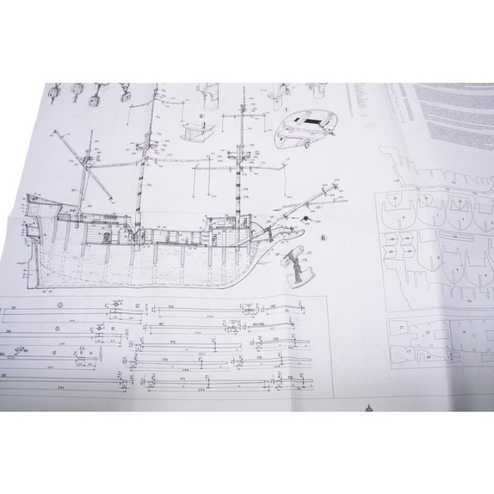 MAMOLI Golden Hind 1577 1:53 kit