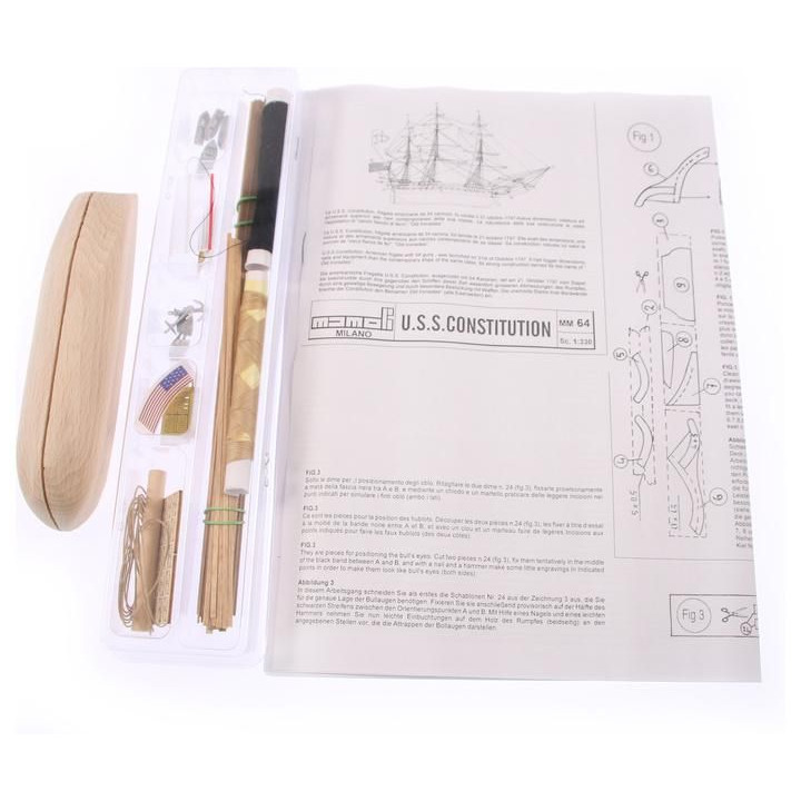 MINI MAMOLI U.S.S. Constitution 1:330 kit