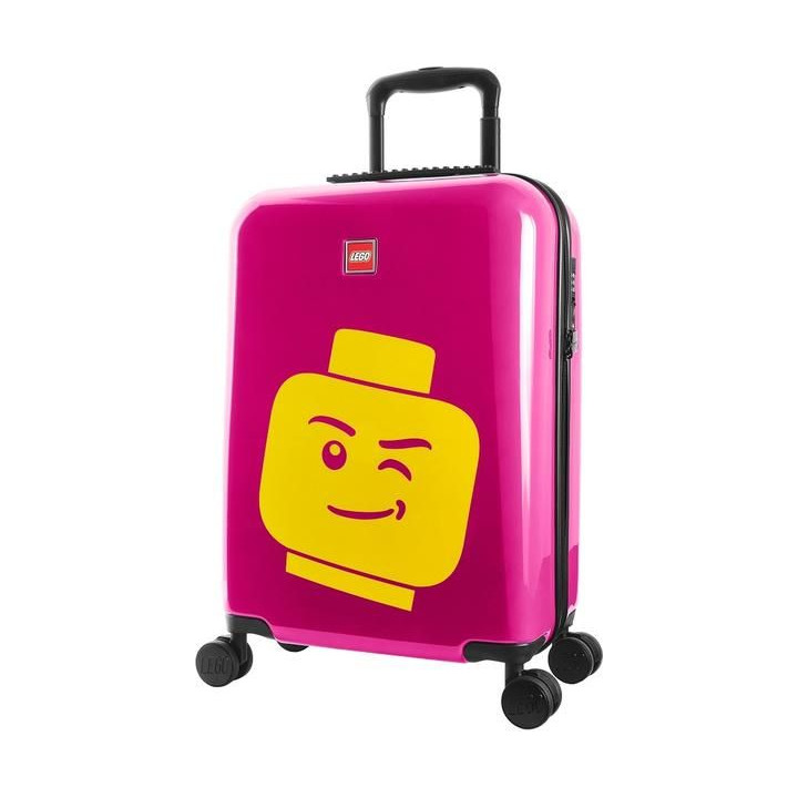 LEGO Luggage Cestovní kufr ColourBox Minifigure Head 20" - malinový