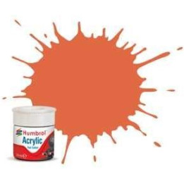 Humbrol barva akryl železniční AB2420 - No RC420 Orange Lining - Matt - 14ml