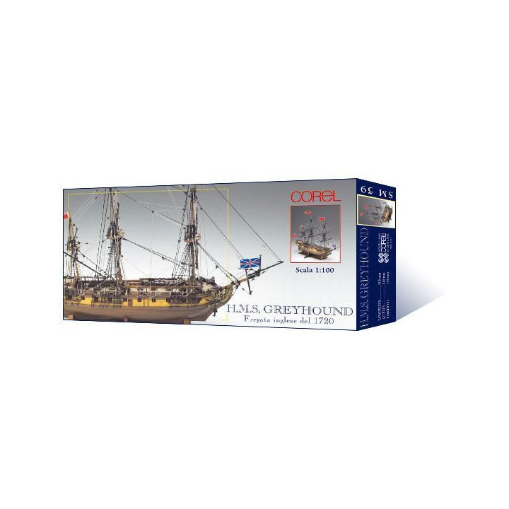COREL H.M.S. Greyhound fregata 1720 1:100 kit