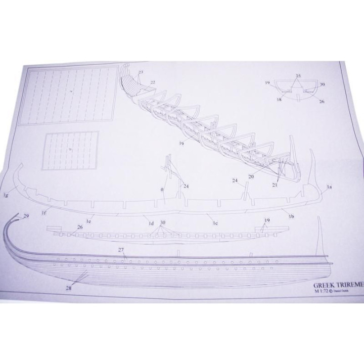 Dušek Řecká triréma 480 př.n.l 1:72 kit