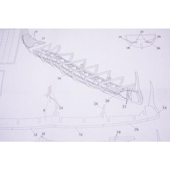 Dušek Řecká triréma 480 př.n.l 1:72 kit