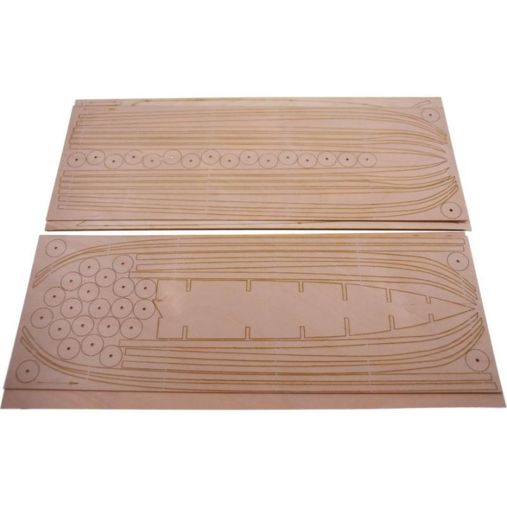 Dušek Vikingská prodloužená loď 1060 1:35 kit