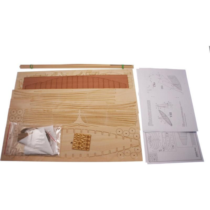 Dušek Vikingská loď Gokstad 1:35 kit