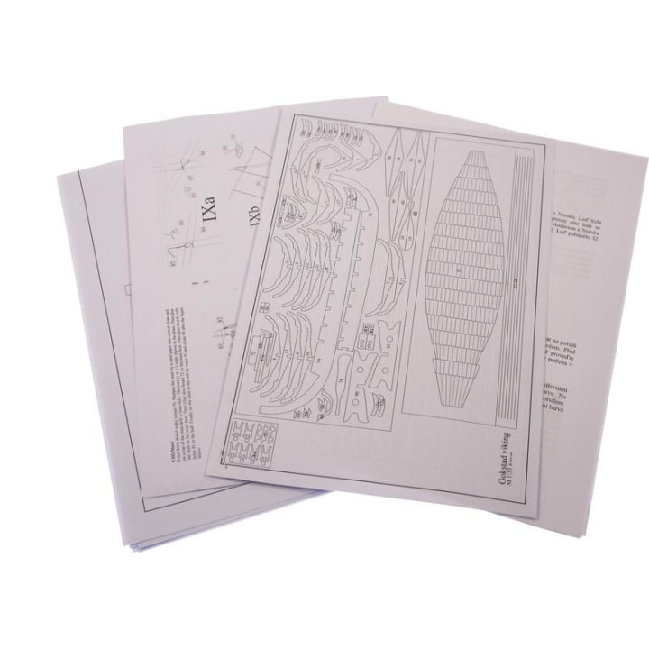 Dušek Vikingská loď Gokstad 1:35 kit