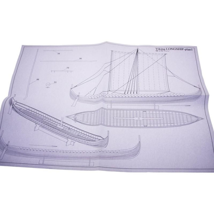Dušek Vikingská prodloužená loď 1:72 kit