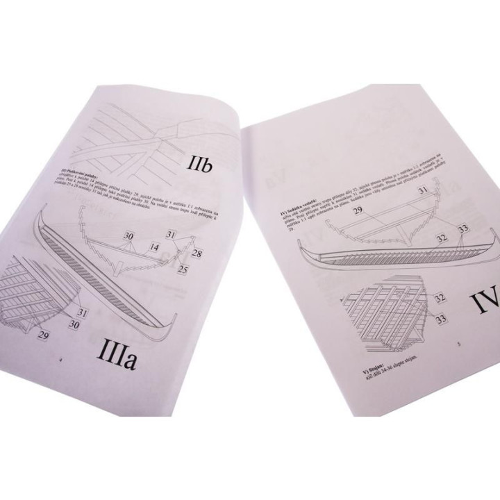 Dušek Vikingská prodloužená loď 1:72 kit